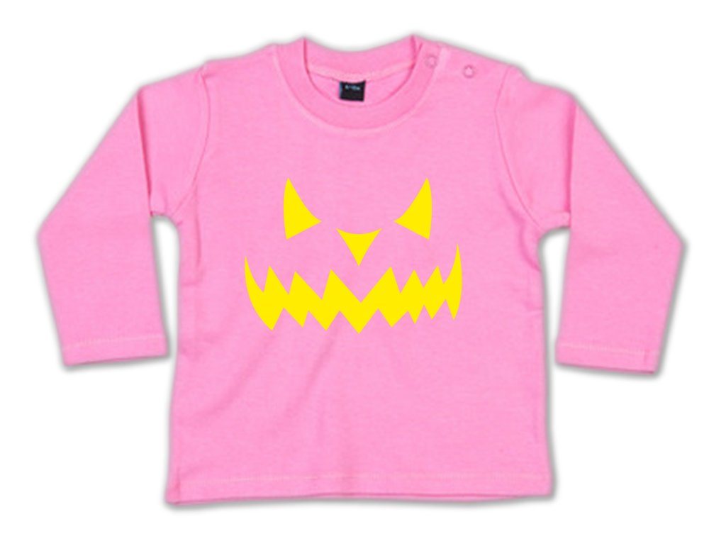 G-graphics Longsleeve Kürbisfratze Baby Sweater / Longsleeve T mit Motiv / Aufdruck von G-graphics