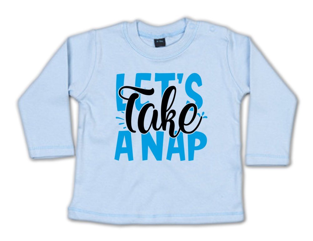 G-graphics Longsleeve Let´s take a nap Baby Sweater, Baby Longsleeve T, mit Spruch / Sprüche, mit Print / Aufdruck, Geschenk zu jedem Anlass von G-graphics