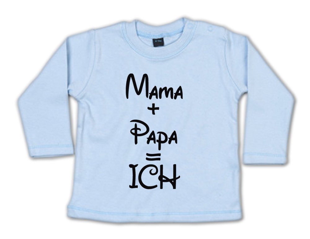 G-graphics Longsleeve Mama + Papa = ICH Baby Sweater, Baby Longsleeve T, mit Spruch / Sprüche, mit Print / Aufdruck, Geschenk zu jedem Anlass von G-graphics