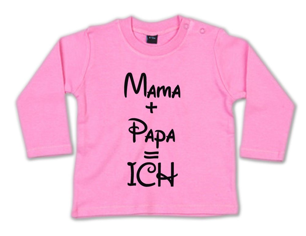 G-graphics Longsleeve Mama + Papa = ICH Baby Sweater, Baby Longsleeve T, mit Spruch / Sprüche, mit Print / Aufdruck, Geschenk zu jedem Anlass von G-graphics