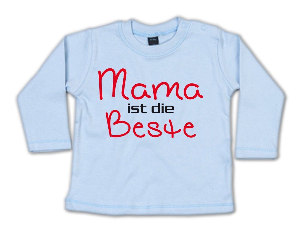 G-graphics Longsleeve Mama ist die Beste Baby Sweater, Baby Longsleeve T, mit Spruch / Sprüche, mit Print / Aufdruck, Geschenk zu jedem Anlass, Geschenk zum Muttertag von G-graphics