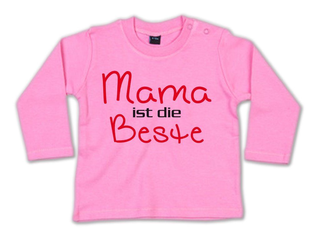 G-graphics Longsleeve Mama ist die Beste Baby Sweater, Baby Longsleeve T, mit Spruch / Sprüche, mit Print / Aufdruck, Geschenk zu jedem Anlass, Geschenk zum Muttertag von G-graphics