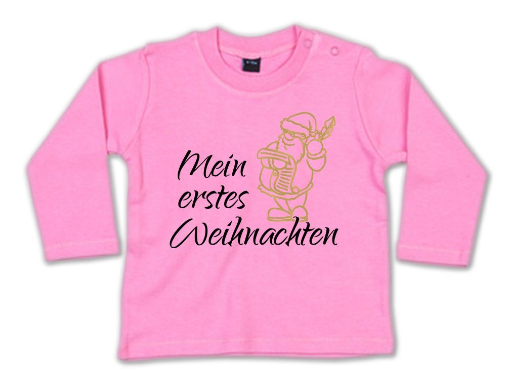 G-graphics Longsleeve Mein erstes Weihnachten – Nikolaus Baby Sweater, Baby Longsleeve T, mit Spruch / Sprüche, mit Print / Aufdruck, Geschenk zu Weihnachten von G-graphics