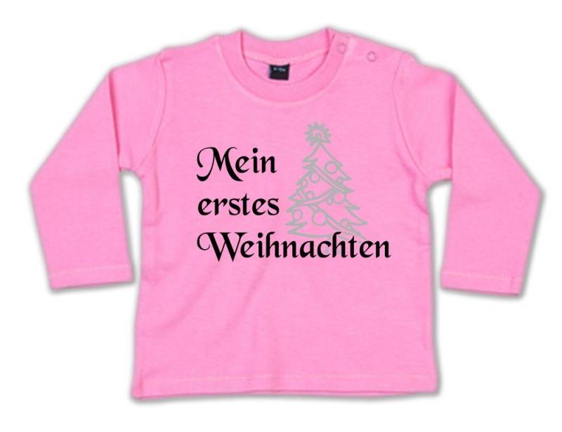 G-graphics Longsleeve Mein erstes Weihnachten – Tannenbaum Baby Sweater / Longsleeve T mit Spruch mit Weihnachtsmotiv von G-graphics