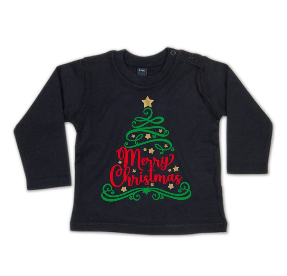 G-graphics Longsleeve Merry Christmas Baby Sweater / Longsleeve T mit Spruchmit Weihnachtsmotiv von G-graphics