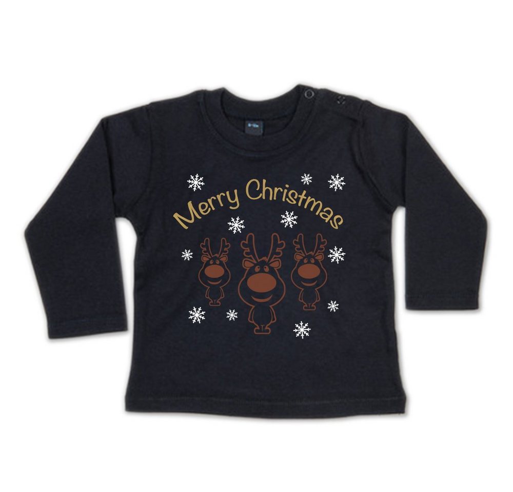 G-graphics Longsleeve Merry Christmas Baby Sweater / Longsleeve T mit Spruch mit Weihnachtsmotiv von G-graphics