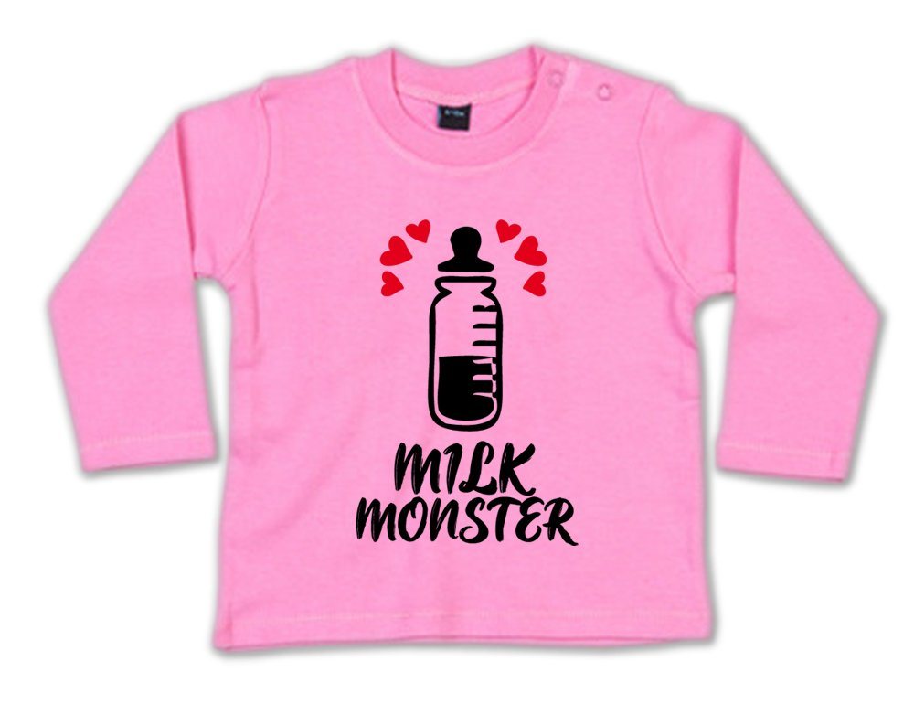 G-graphics Longsleeve Milk Monster Baby Sweater / Longsleeve T mit Spruch zur Geburt / Babyparty G-graphics Longsleeve Milk Monster Baby Sweater / Longsleeve T mit Spruch zur Geburt / Babyparty von G-graphics