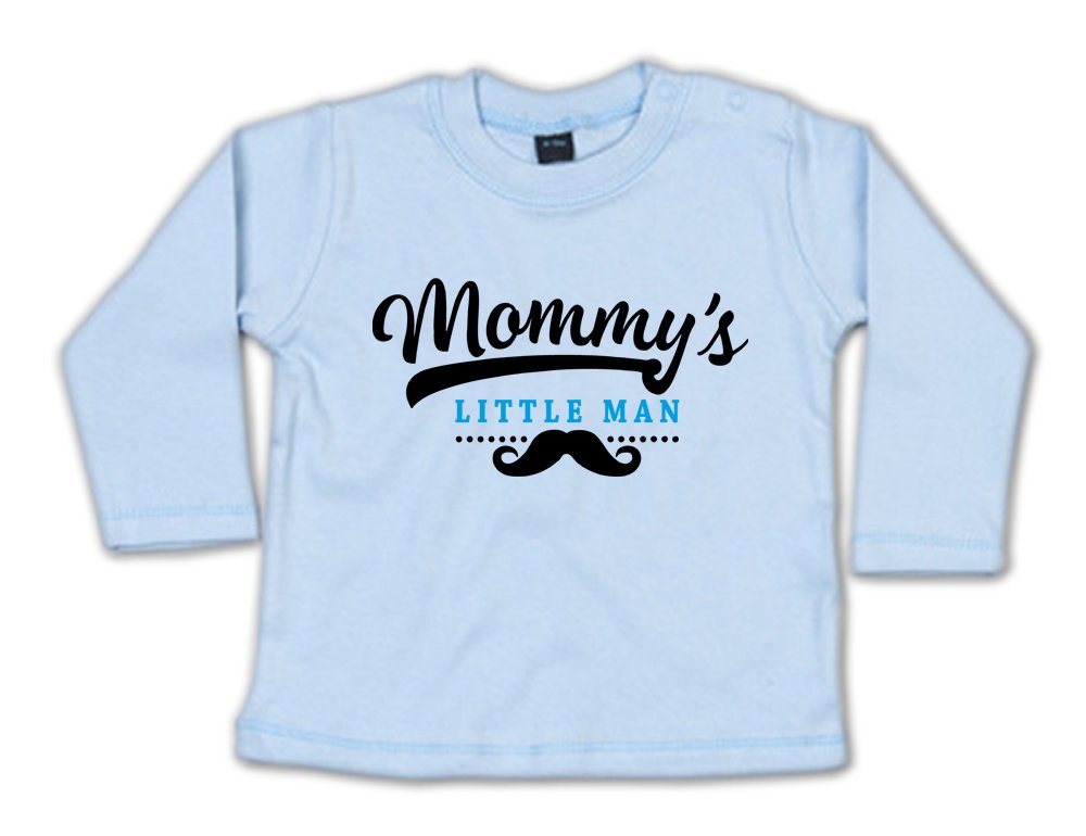 G-graphics Longsleeve Mommy´s little Man Baby Sweater, Baby Longsleeve T, mit Spruch / Sprüche, mit Print / Aufdruck, Geschenk zu jedem Anlass von G-graphics