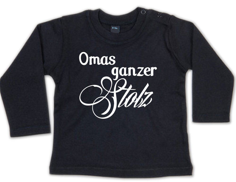 G-graphics Longsleeve Omas ganzer Stolz Baby Sweater, Baby Longsleeve T, mit Spruch / Sprüche, mit Print / Aufdruck, Geschenk zu jedem Anlass von G-graphics