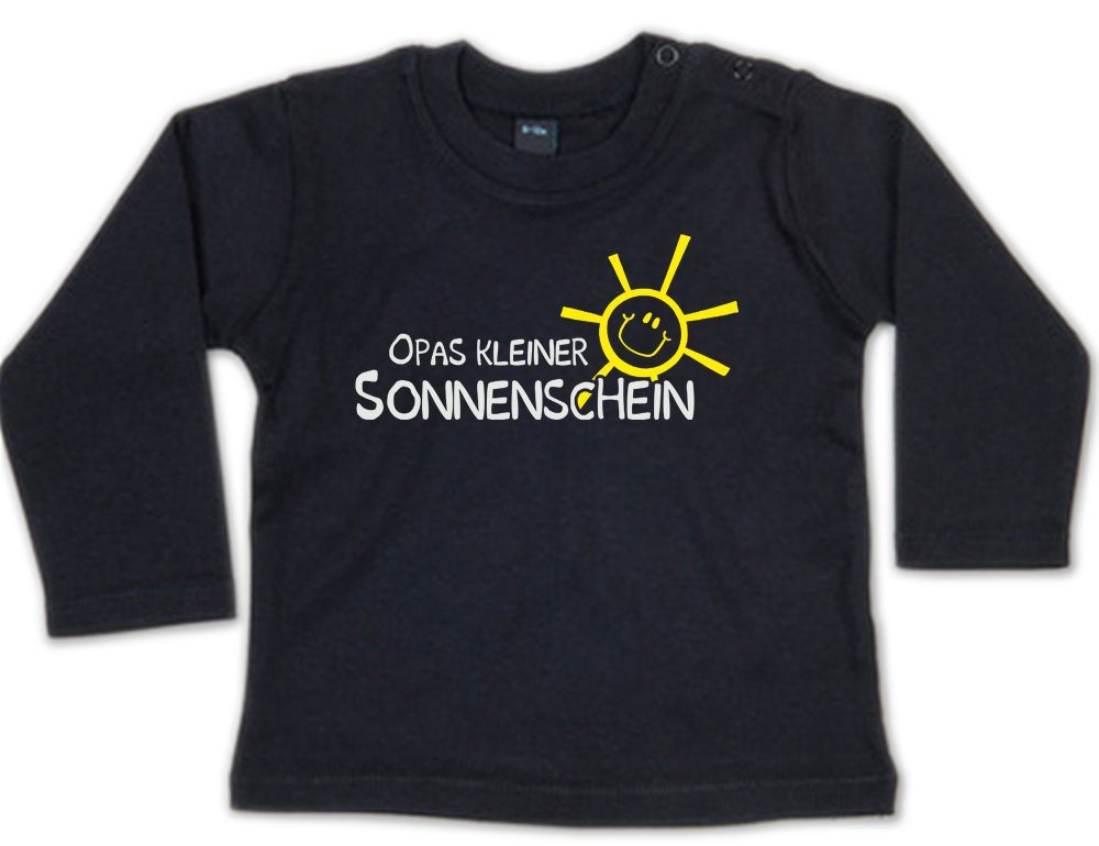 G-graphics Longsleeve Opas kleiner Sonnenschein Baby Sweater, Baby Longsleeve T, mit Spruch / Sprüche, mit Print / Aufdruck, Geschenk zu jedem Anlass von G-graphics