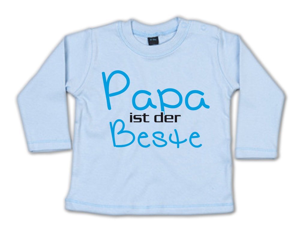 G-graphics Longsleeve Papa ist der Beste Baby Sweater / Longsleeve T mit Spruch von G-graphics