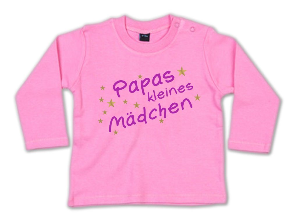 G-graphics Longsleeve Papas kleines Mädchen Baby Sweater, Baby Longsleeve T, mit Spruch / Sprüche, mit Print / Aufdruck, Geschenk zu jedem Anlass von G-graphics