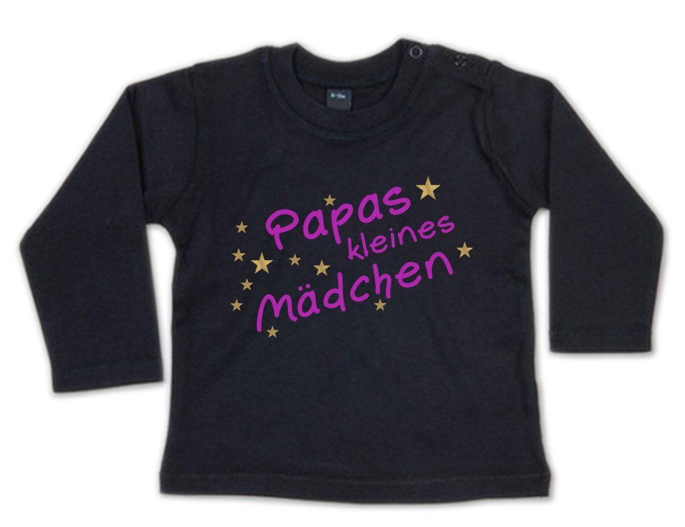 G-graphics Longsleeve Papas kleines Mädchen Baby Sweater, Baby Longsleeve T, mit Spruch / Sprüche, mit Print / Aufdruck, Geschenk zu jedem Anlass von G-graphics