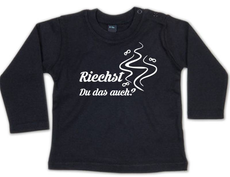G-graphics Longsleeve Riechst Du das auch? Baby Sweater / Longsleeve T mit Spruch von G-graphics