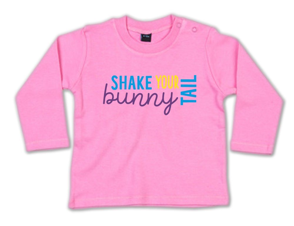 G-graphics Longsleeve Shake your bunny tail Baby Sweater / Longsleeve T mit Spruch zu Ostern von G-graphics