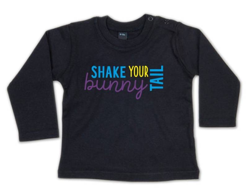 G-graphics Longsleeve Shake your bunny tail Baby Sweater / Longsleeve T mit Spruch zu Ostern von G-graphics