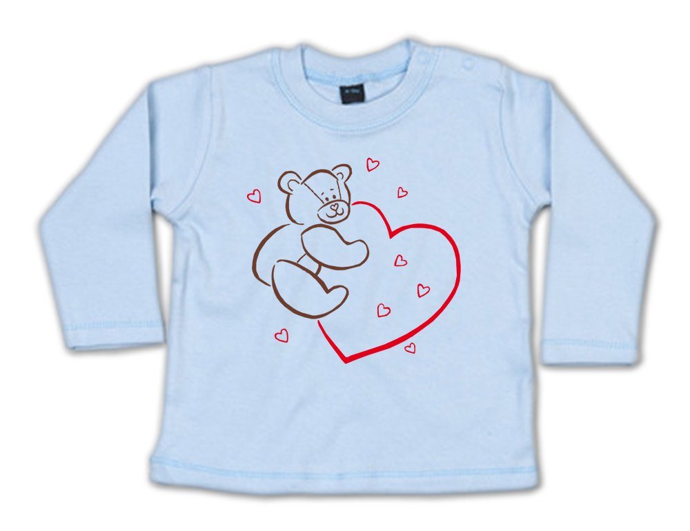 G-graphics Longsleeve Teddy mit Herz Baby Sweater / Longsleeve T als Geschenk von G-graphics