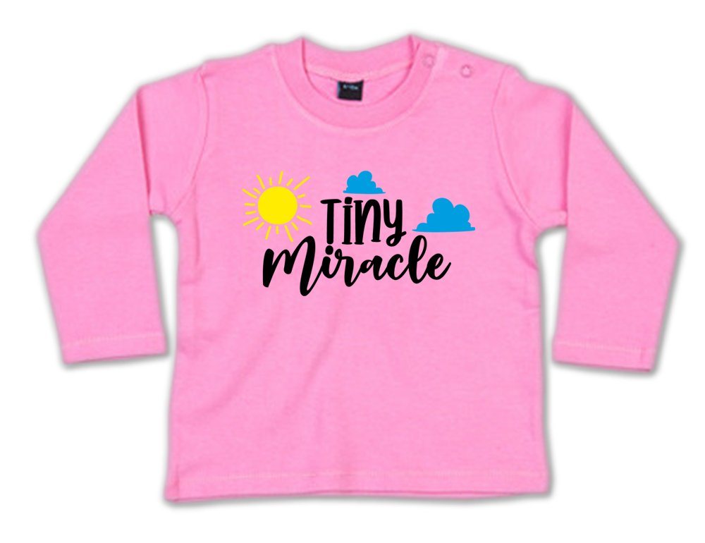 G-graphics Longsleeve Tiny Miracle Baby Sweater / Longsleeve T mit Spruch als Geschenk von G-graphics