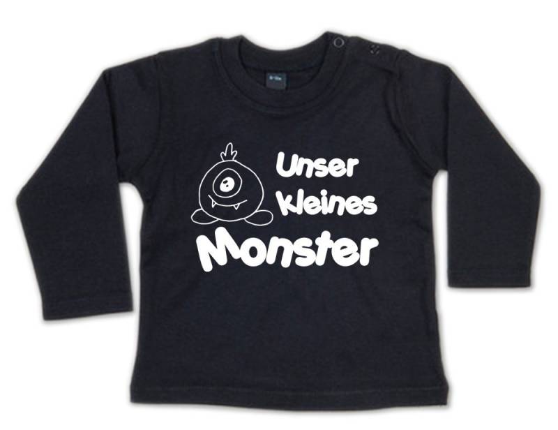 G-graphics Longsleeve Unser kleines Monster Baby Sweater / Longsleeve T mit Spruchfür coole Babys von G-graphics