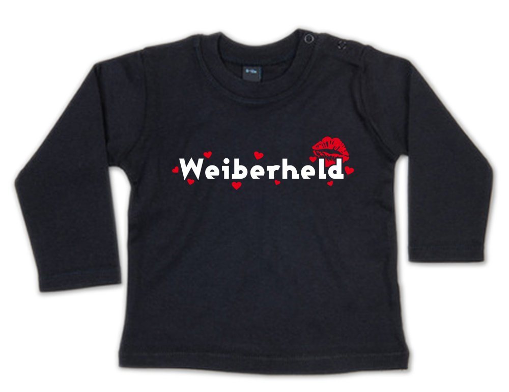 G-graphics Longsleeve Weiberheld Baby Sweater / Longsleeve T mit Spruch von G-graphics