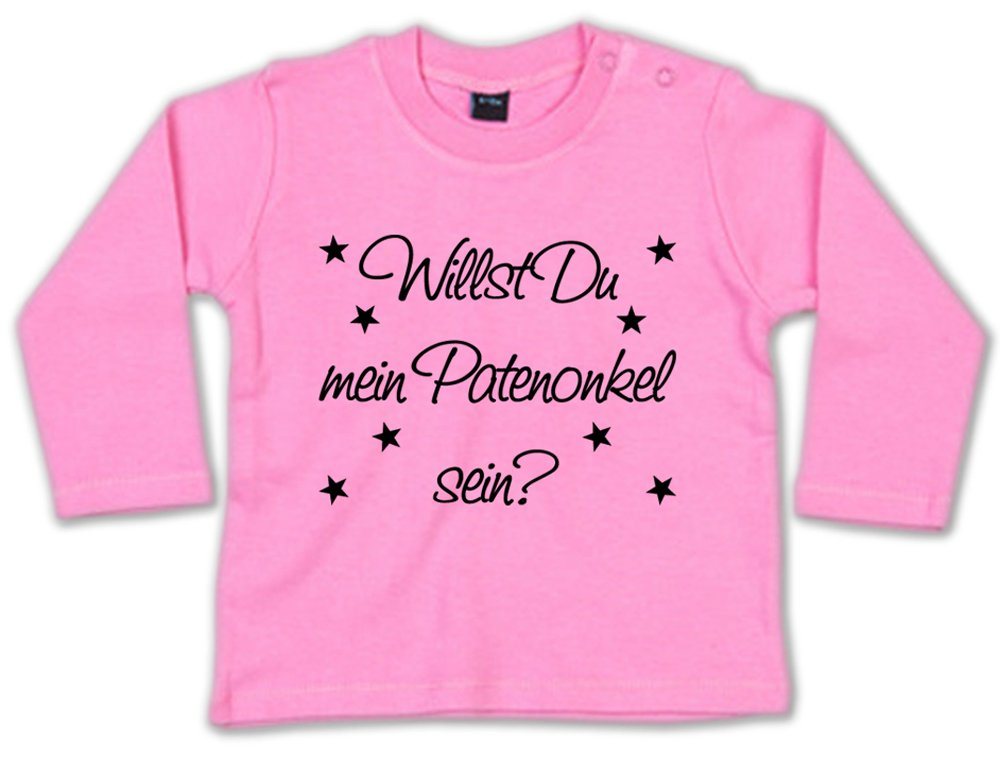 G-graphics Longsleeve Willst Du mein Patenonkel sein? Baby Sweater, Baby Longsleeve T, mit Spruch / Sprüche, mit Print / Aufdruck, Geschenk zu jedem Anlass von G-graphics