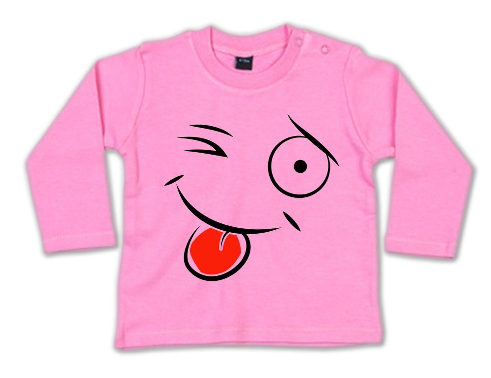 G-graphics Longsleeve Zwinkersmiley Baby Sweater / Longsleeve T mit Motiv / Aufdruck von G-graphics