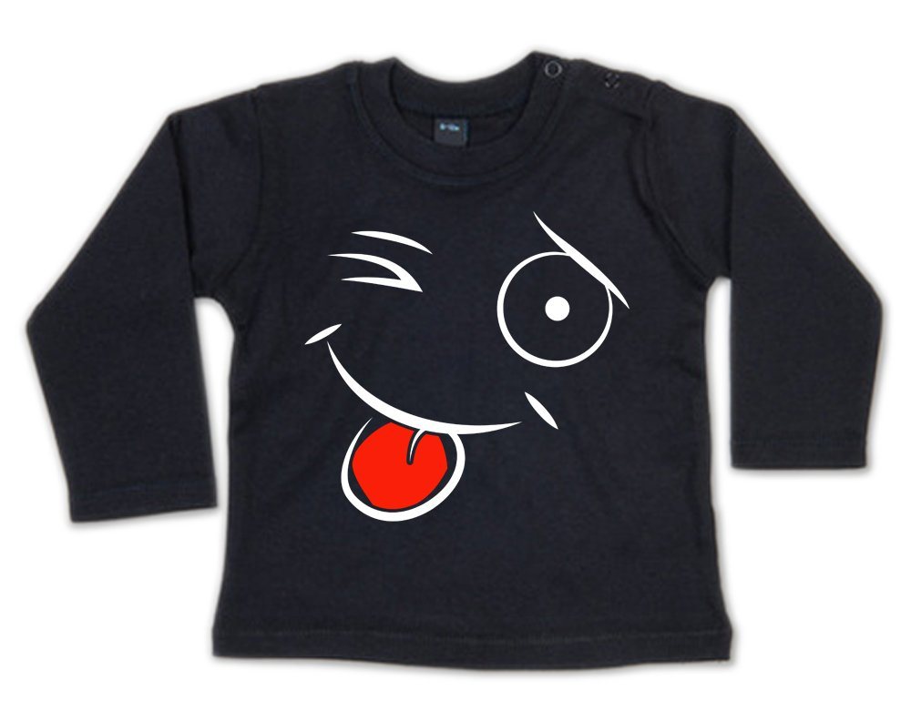 G-graphics Longsleeve Zwinkersmiley Baby Sweater / Longsleeve T mit Motiv / Aufdruck von G-graphics