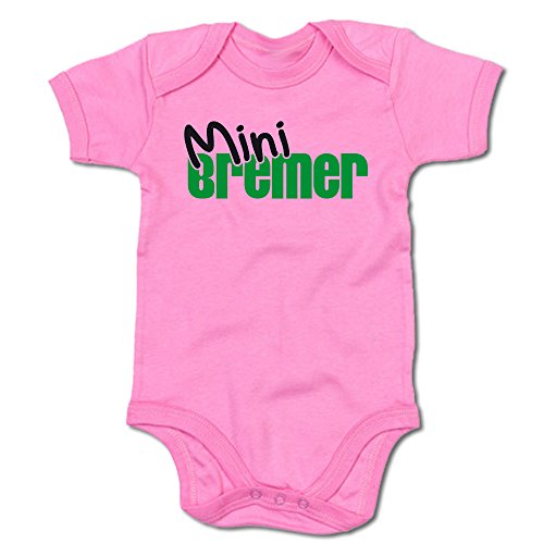 G-graphics Mini Bremer Baby-Body 250.0057 (0-3 Monate, pink) von G-graphics