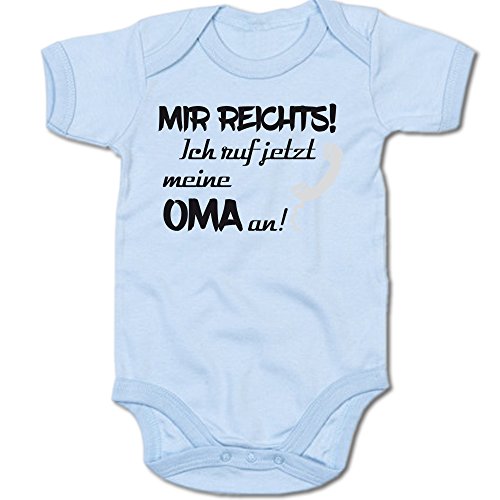 G-graphics Mir reichts! Ich ruf jetzt Meine Oma an! Baby Body Suit Strampler 250.0346 (3-6 Monate, blau) von G-graphics
