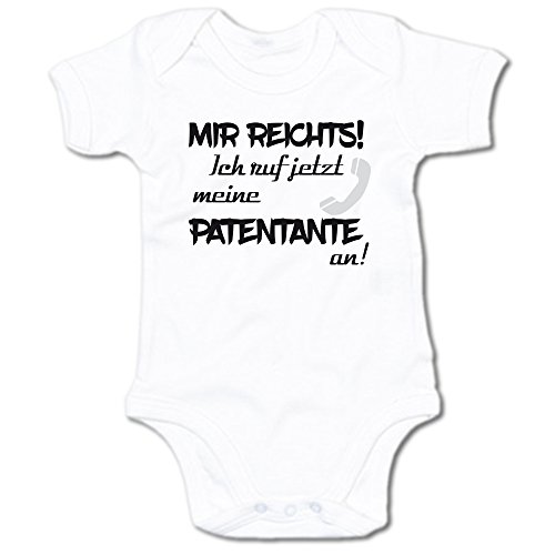 G-graphics Mir reichts! Ich ruf jetzt Meine Patentante an! Baby Body Suit Strampler 250.0349 (0-3 Monate, weiß) von G-graphics