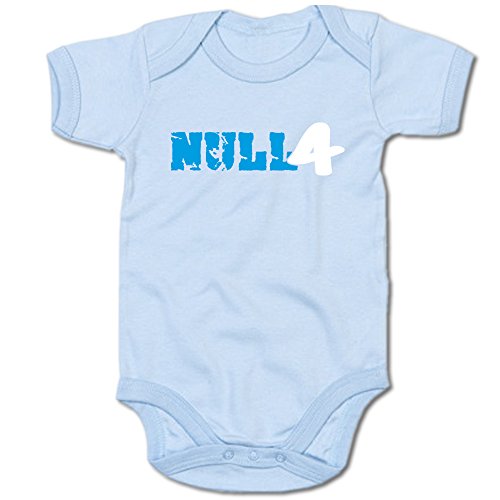 G-graphics Null 4 Baby Body Suit Strampler 250.0261 (0-3 Monate, blau) von G-graphics