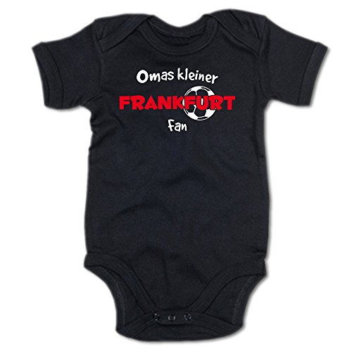 G-graphics Omas Kleiner Frankfurt Fan Baby-Body Suite Strampler 250.0443 (6-12 Monate, schwarz) von G-graphics