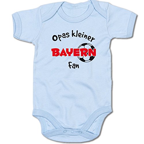 G-graphics Opas Kleiner Bayern Fan Baby Body Suit Strampler 250.0285 (0-3 Monate, blau) von G-graphics