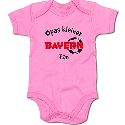 G-graphics Opas Kleiner Bayern Fan Baby Body Suit Strampler 250.0285 (0-3 Monate, pink) von G-graphics