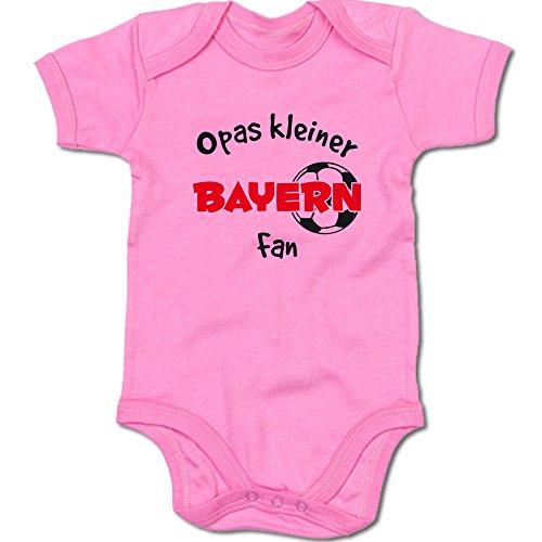 G-graphics Opas Kleiner Bayern Fan Baby Body Suit Strampler 250.0285 (3-6 Monate, pink) von G-graphics