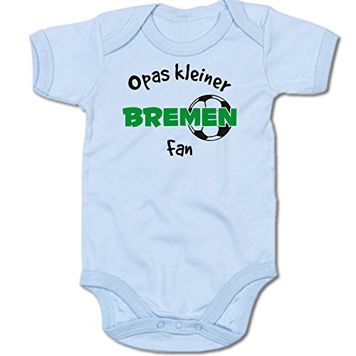 G-graphics Opas Kleiner Bremen Fan Baby Body Suit Strampler 250.0296 (3-6 Monate, blau) von G-graphics