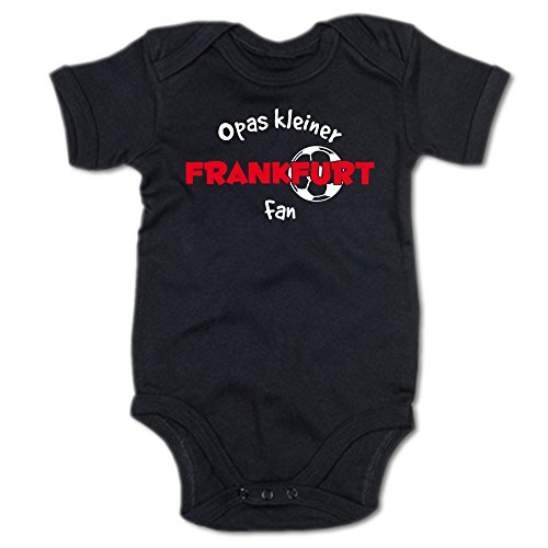 G-graphics Opas Kleiner Frankfurt Fan Baby Body Suit Strampler 250.0295 (3-6 Monate, schwarz) von G-graphics