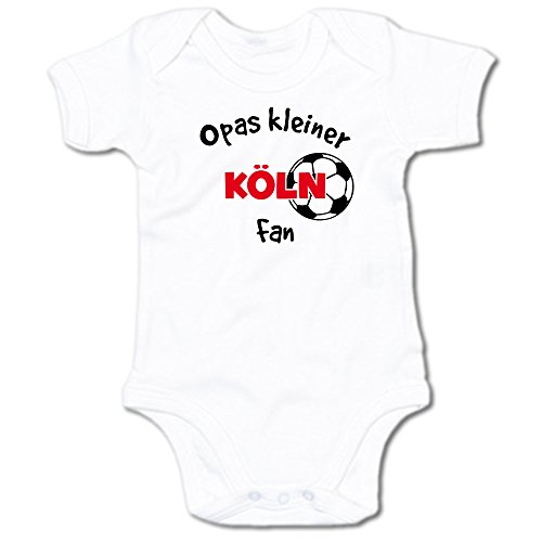 G-graphics Opas Kleiner Köln Fan Baby Body Suit Strampler 250.0292 (0-3 Monate, weiß) von G-graphics