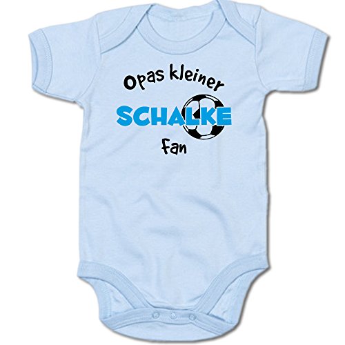 G-graphics Opas Kleiner Schalke Fan Baby Body Suit Strampler 250.0289 (0-3 Monate, blau) von G-graphics