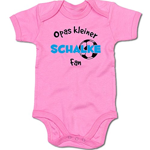 G-graphics Opas Kleiner Schalke Fan Baby Body Suit Strampler 250.0289 (12-18 Monate, pink) von G-graphics