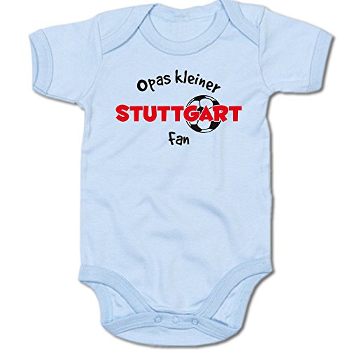 G-graphics Opas Kleiner Stuttgart Fan Baby Body Suit Strampler 250.0301 (3-6 Monate, blau) von G-graphics