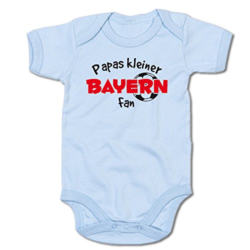 G-graphics Papas Kleiner Bayern Fan Baby-Body (250.0229) (0-3 Monate, blau) von G-graphics