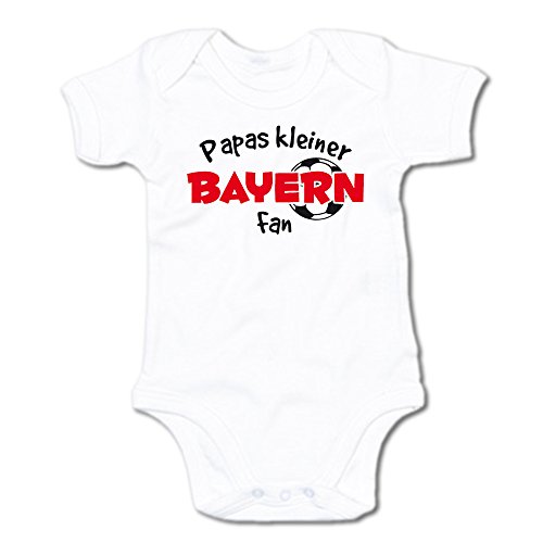 G-graphics Papas Kleiner Bayern Fan Baby-Body (250.0229) (0-3 Monate, weiß) von G-graphics