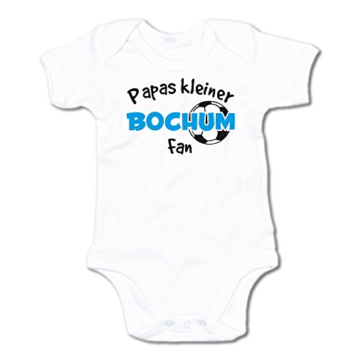 G-graphics Papas Kleiner Bochum Fan Baby-Body (250.0249) (0-3 Monate, weiß) von G-graphics