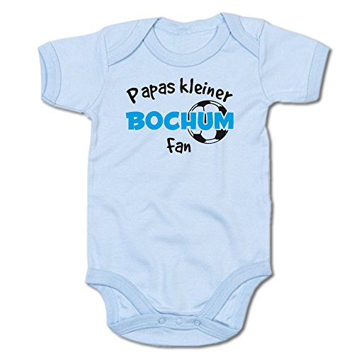 G-graphics Papas Kleiner Bochum Fan Baby-Body (250.0249) (3-6 Monate, blau) von G-graphics