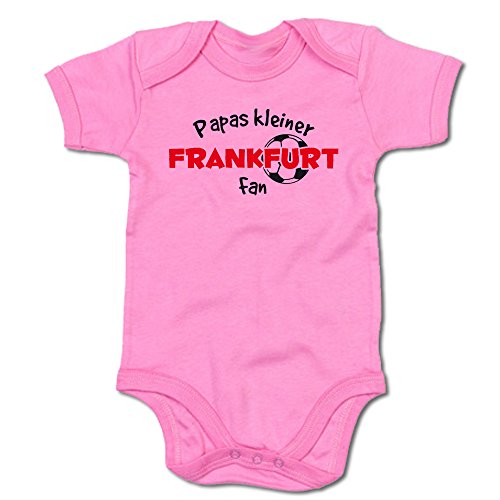 G-graphics Papas Kleiner Frankfurt Fan Baby-Body (250.0240) (3-6 Monate, pink) von G-graphics