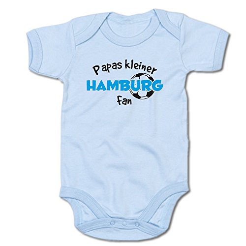 G-graphics Papas Kleiner Hamburg Fan Baby-Body (250.0242) (3-6 Monate, blau) von G-graphics