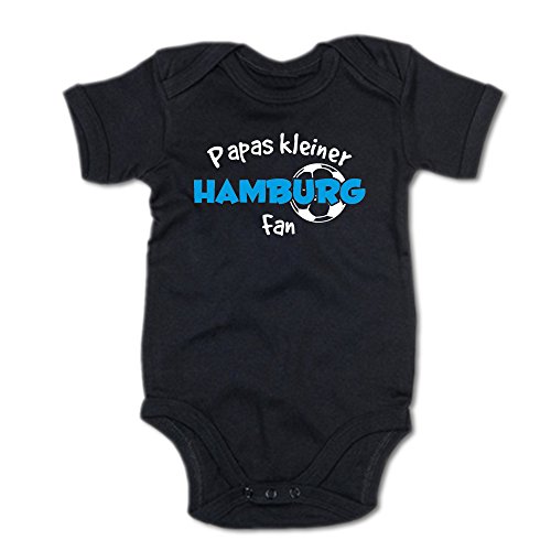 G-graphics Papas Kleiner Hamburg Fan Baby-Body (250.0242) (3-6 Monate, schwarz) von G-graphics