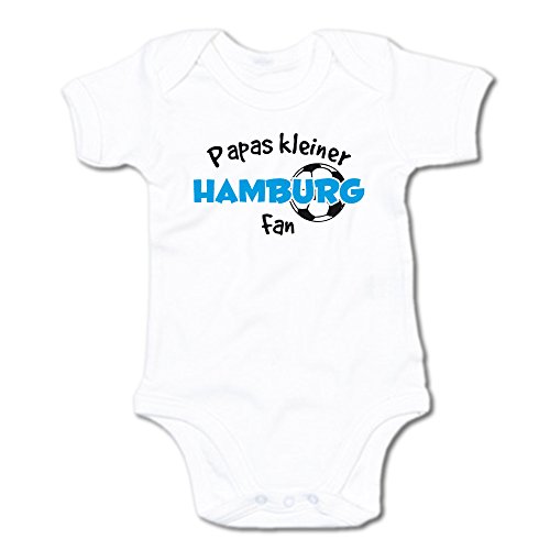 G-graphics Papas Kleiner Hamburg Fan Baby-Body (250.0242) (3-6 Monate, weiß) von G-graphics