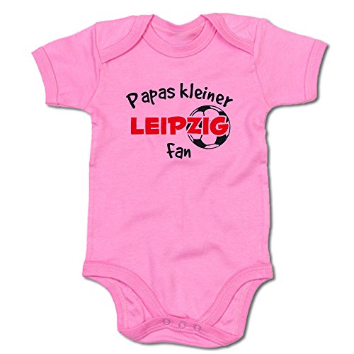 G-graphics Papas Kleiner Leipzig Fan Baby-Body (250.0251) (0-3 Monate, pink) von G-graphics